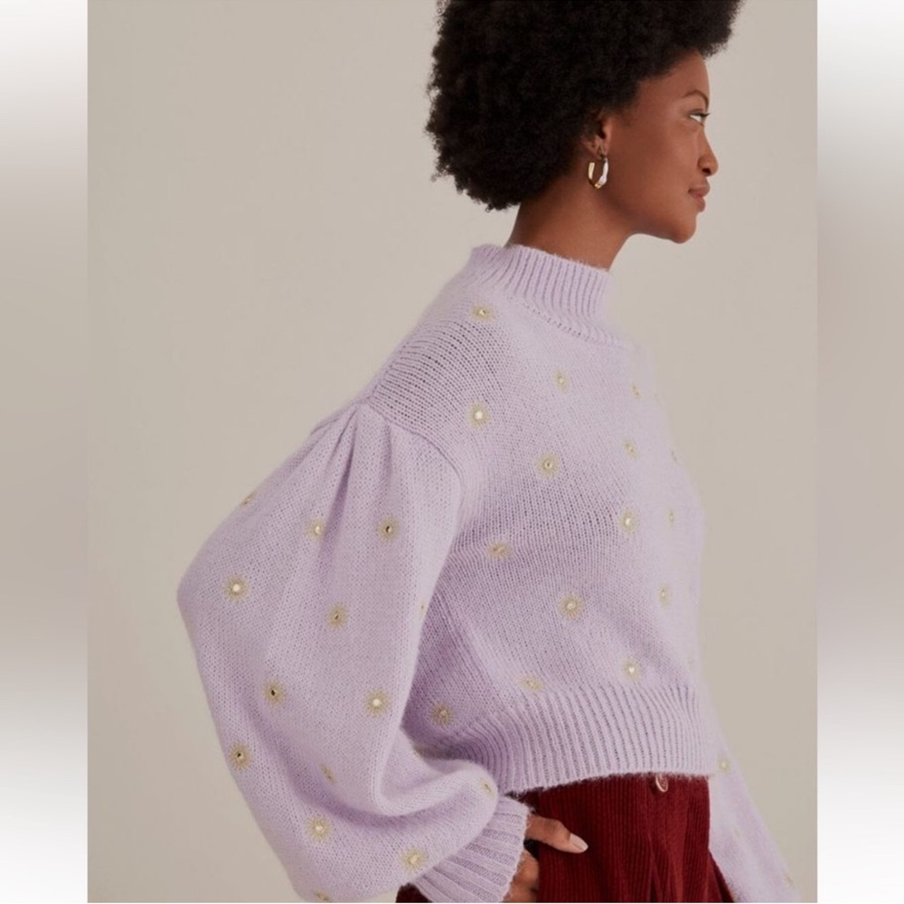 FARM Rio Lilac Starburst Sweater